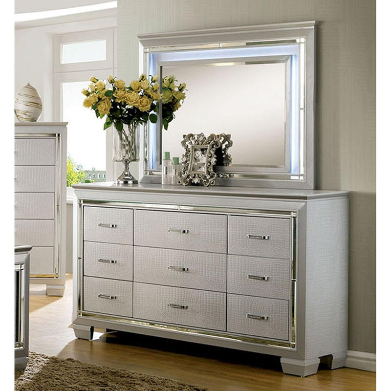 Furniture of America Bellanova Dresser Mirror CM7979SV-M IMAGE 2