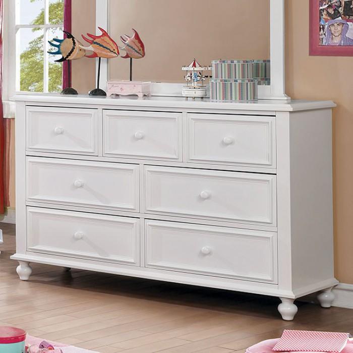Furniture of America Olivia 7-Drawer Kids Dresser CM7155WH-D IMAGE 2