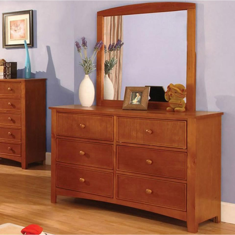 Furniture of America Omnus 6-Drawer Kids Dresser CM7905OAK-D IMAGE 4