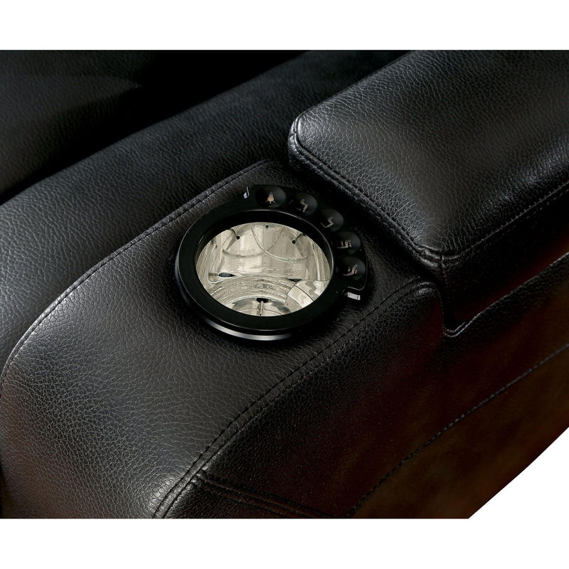 Furniture of America Zaurak Power Reclining Leatherette Loveseat CM6291-LV IMAGE 3