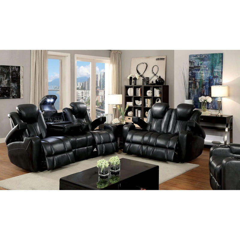 Furniture of America Zaurak Power Reclining Leatherette Loveseat CM6291-LV IMAGE 6