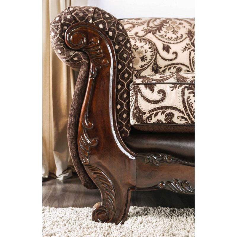Furniture of America Quirino Stationary Leatherette Loveseat SM6416-LV IMAGE 5