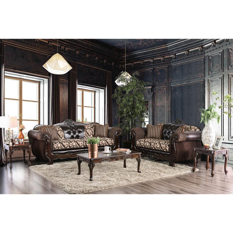Furniture of America Quirino Stationary Leatherette Loveseat SM6416-LV IMAGE 7