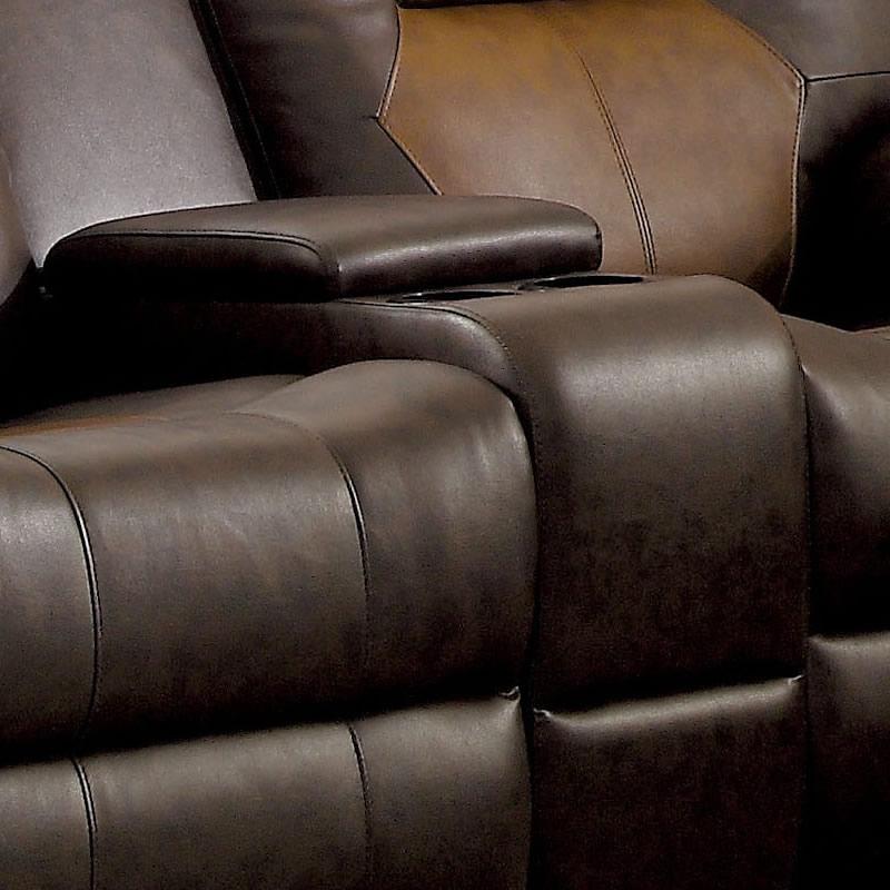 Furniture of America Pollux Reclining Leatherette Sofa CM6864-LV IMAGE 2