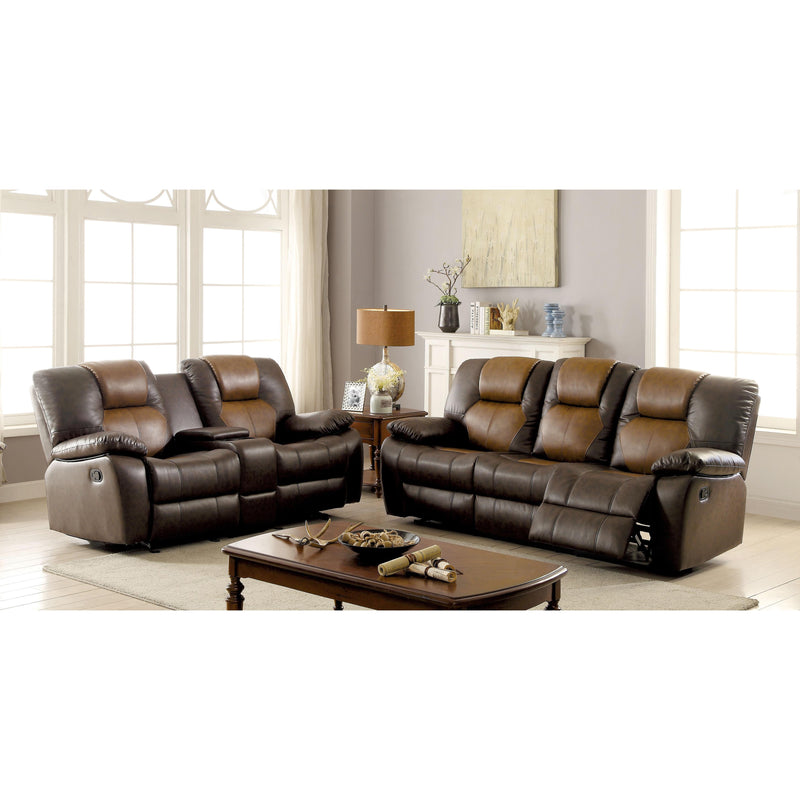 Furniture of America Pollux Reclining Leatherette Sofa CM6864-LV IMAGE 4