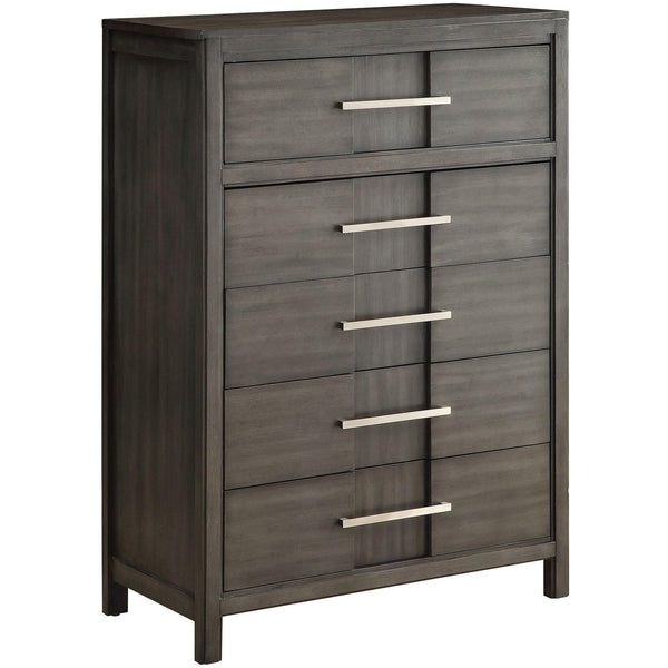 Furniture of America Berenice 5-Drawer Chest CM7580GY-C IMAGE 1