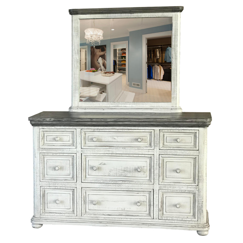 International Furniture Direct Luna Dresser Mirror IFD768MIRR IMAGE 2