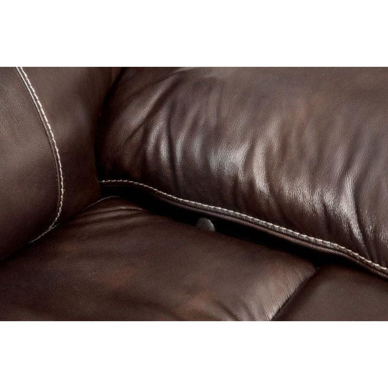 Furniture of America Ruth Reclining Leather Match 3 pc Sectional CM6783BR-SECTIONAL IMAGE 5