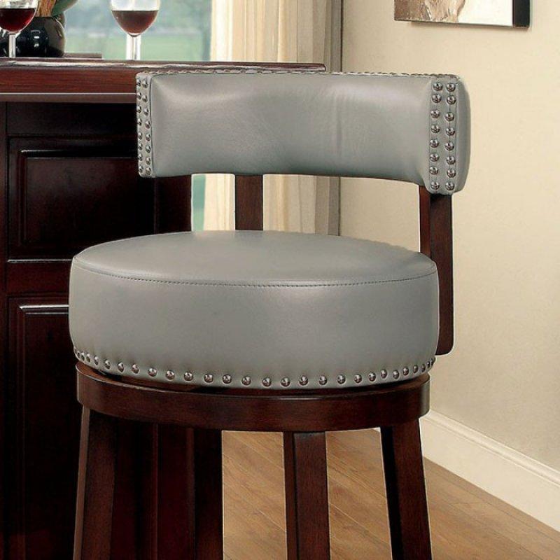 Furniture of America Shirley Pub Height Stool CM-BR6251GY-24-2PK IMAGE 2