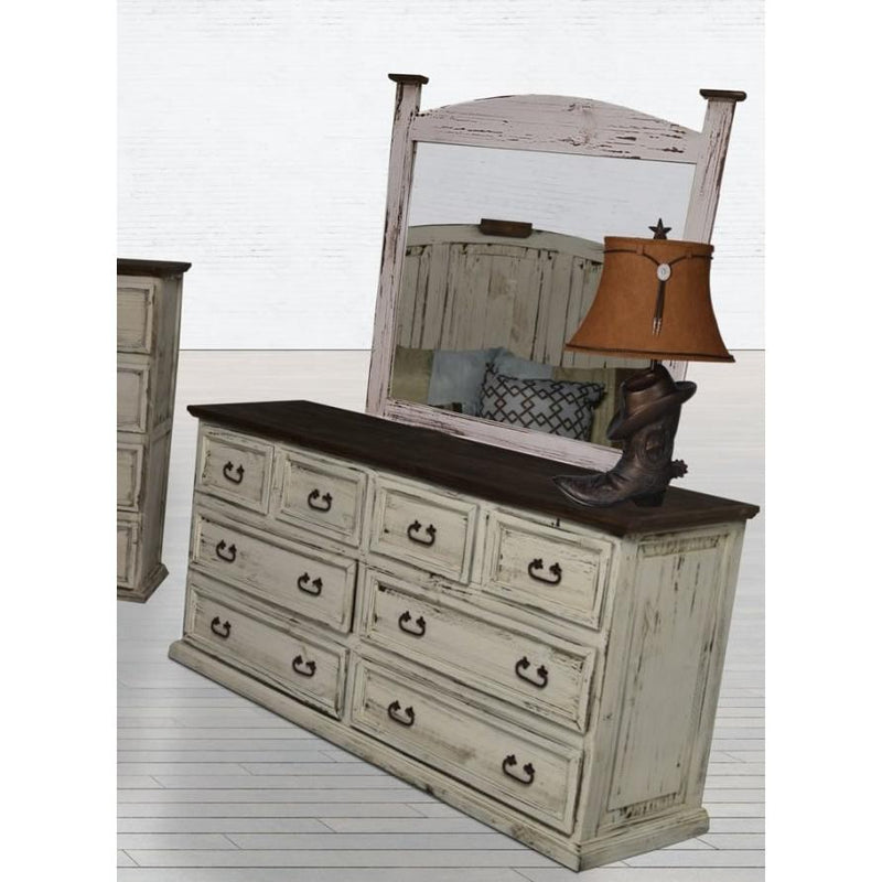 PFC Furniture Industries Mansion White 8-Drawer Dresser Mansion White Dresser IMAGE 2