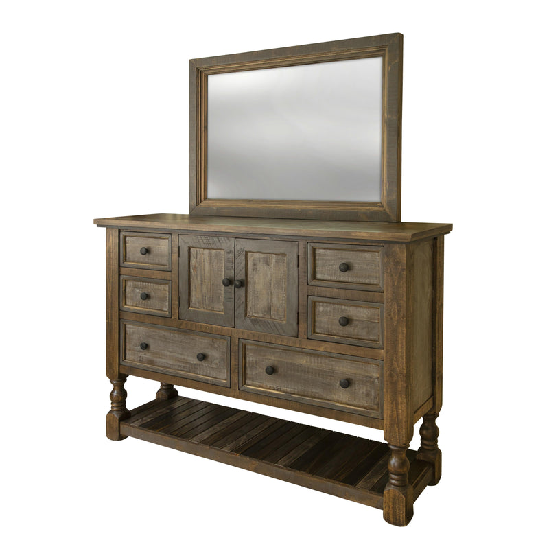 International Furniture Direct Stone Dresser Mirror IFD4591MIR IMAGE 3