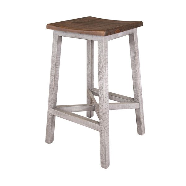 International Furniture Direct Pueblo Gray Counter Height Stool IFD3401STL30 IMAGE 1