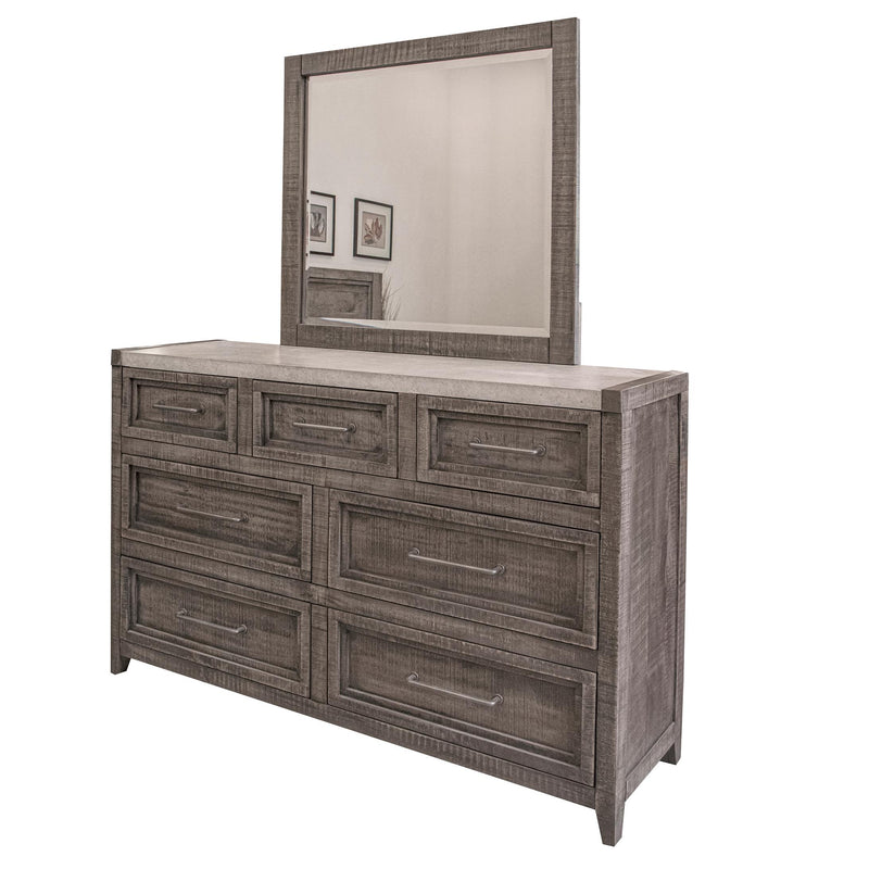 International Furniture Direct Marble Dresser Mirror IFD6391MIR IMAGE 2