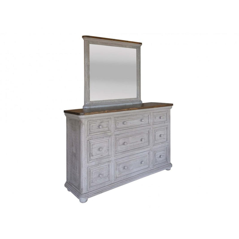 International Furniture Direct Luna Gray Dresser Mirror IFD7651MIR IMAGE 2