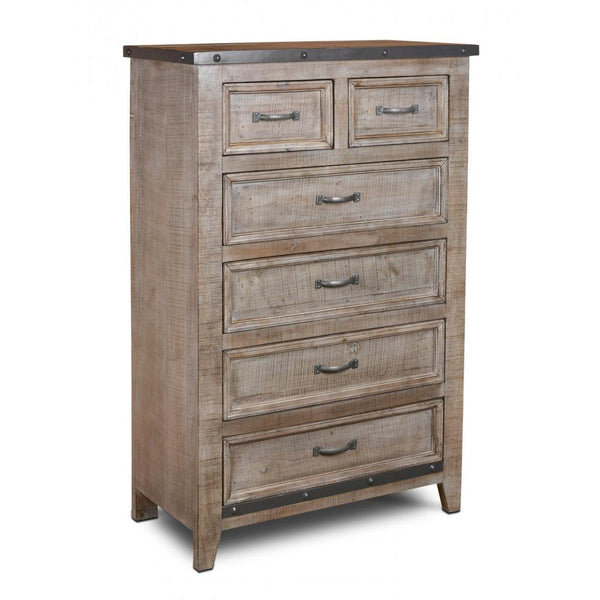Horizon Home Furniture Urban Rustic 6-Drawer Chest H4365-330-GRY IMAGE 1