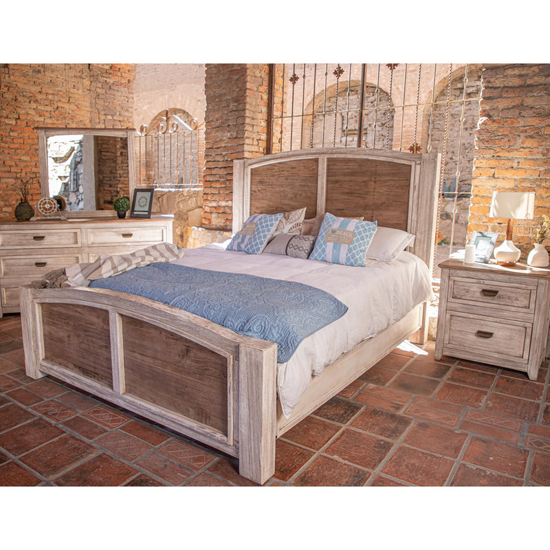 International Furniture Direct Sahara California King Panel Bed IFD2951HBDEK/IFD2951FTBEK/IFD01RLSIVCK IMAGE 2