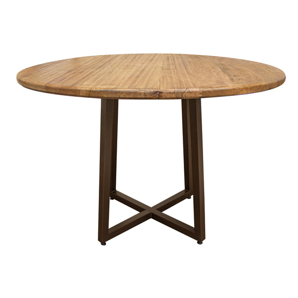 International Furniture Direct Round Tulum Dining Table with Pedestal Base IFD6221RNDBA/IFD6221RNDTP IMAGE 1