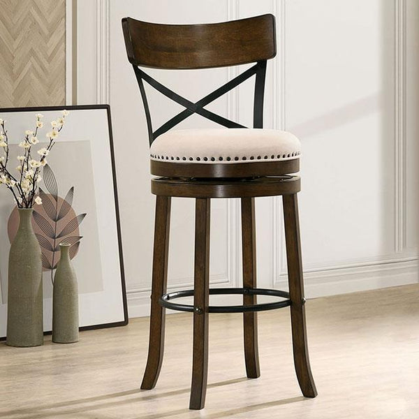 Furniture of America Clarence Pub Height Stool CM-BR1855A-29-2PK IMAGE 1