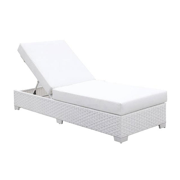 Furniture of America Somani Metal Chaise CM-OS2128WH-G IMAGE 1