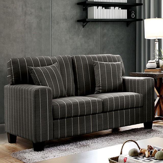 Furniture of America Pingree Stationary Fabric Loveseat CM6034-LV IMAGE 2