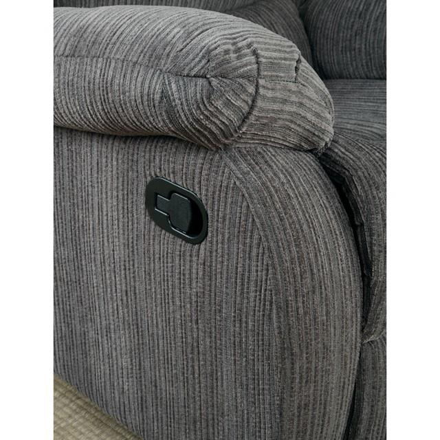 Furniture of America Millville Reclining Fabric Loveseat CM6173GY-LV IMAGE 2