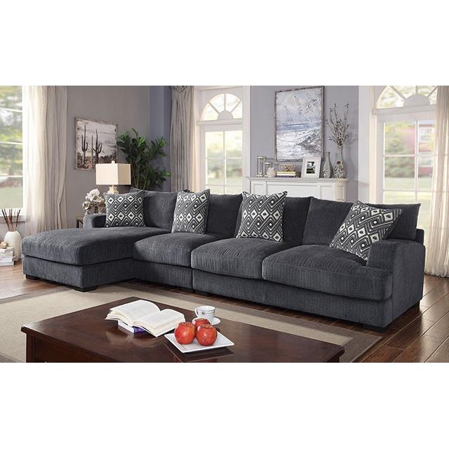Furniture of America Kaylee Fabric Sectional CM6587-SECT-LL IMAGE 2