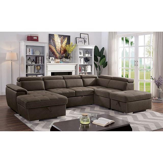 Furniture of America Hugo Fabric Sectional CM6963-SECT IMAGE 2