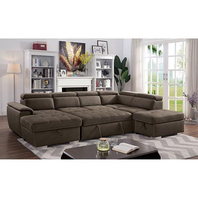 Furniture of America Hugo Fabric Sectional CM6963-SECT IMAGE 3