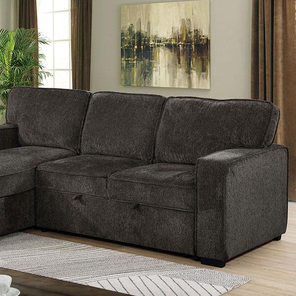 Furniture of America Ines Fabric Sectional CM6964DG-SECT IMAGE 1