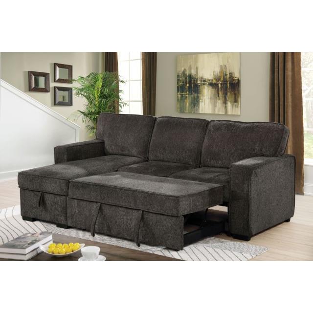 Furniture of America Ines Fabric Sectional CM6964DG-SECT IMAGE 3
