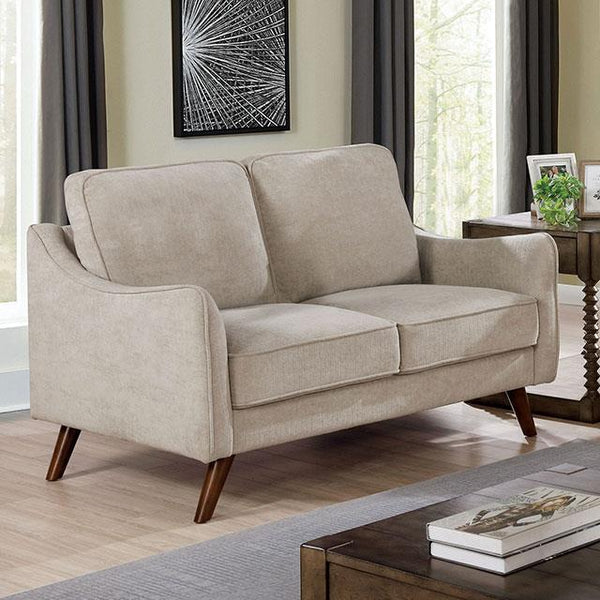 Furniture of America Maxime Stationary Fabric Loveseat CM6971LG-LV IMAGE 1