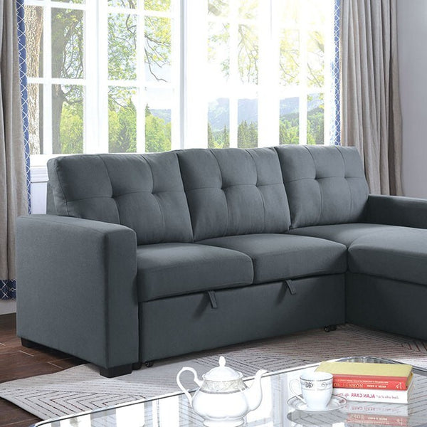 Furniture of America Jacob Fabric Sectional CM6985DG-SECT IMAGE 1