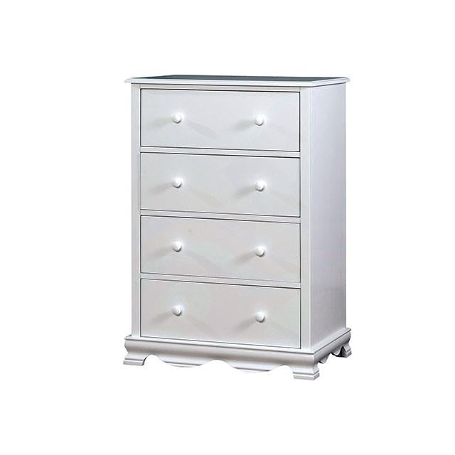 Furniture of America Kids Chests 4 Drawers CM7159WH-C-VN IMAGE 3