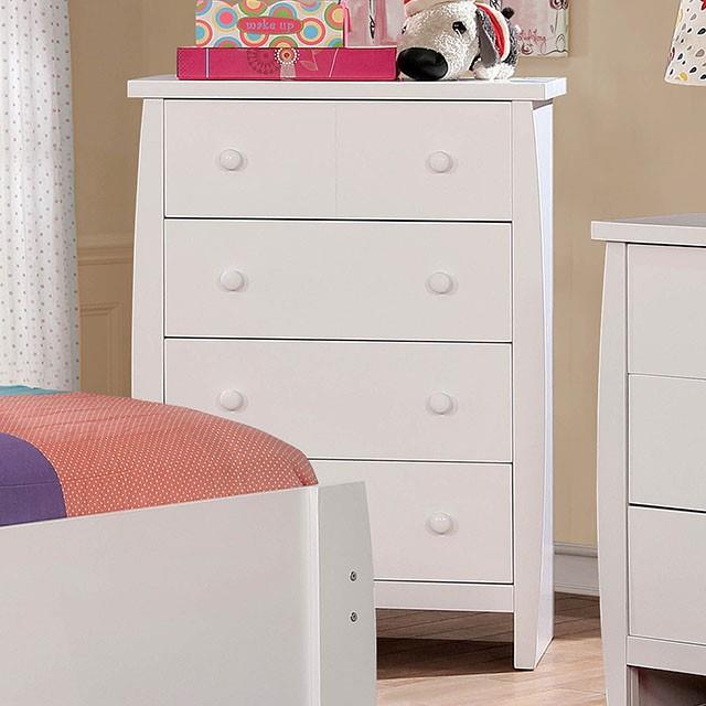Furniture of America Marlee 4-Drawer Chest CM7651WH-C IMAGE 2