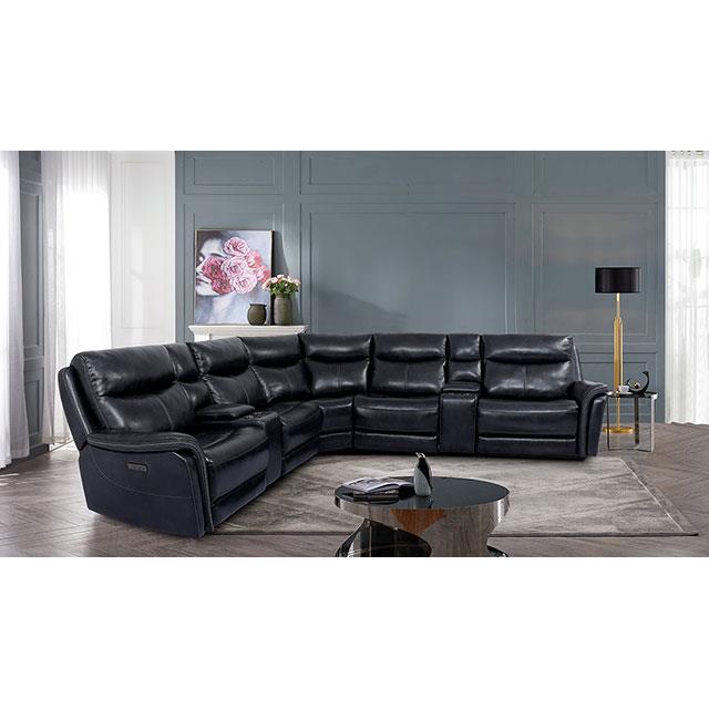 Furniture of America Braylee Power Reclining Leather Sectional CM9904-SECT IMAGE 2