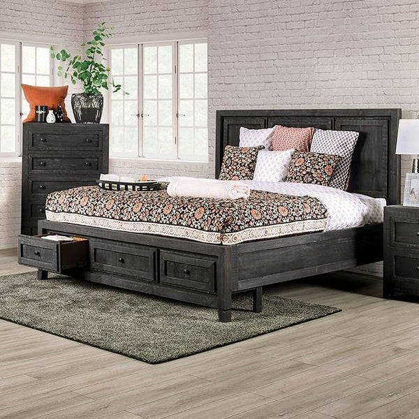 Furniture of America Oakridge King Bed EM7074DG-EK-BED IMAGE 1