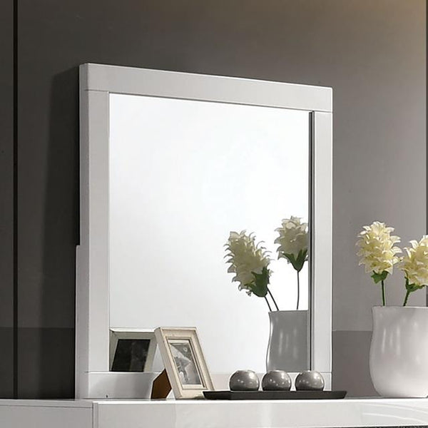 Furniture of America Magdeburg Dresser Mirror FOA7038WH-M IMAGE 1