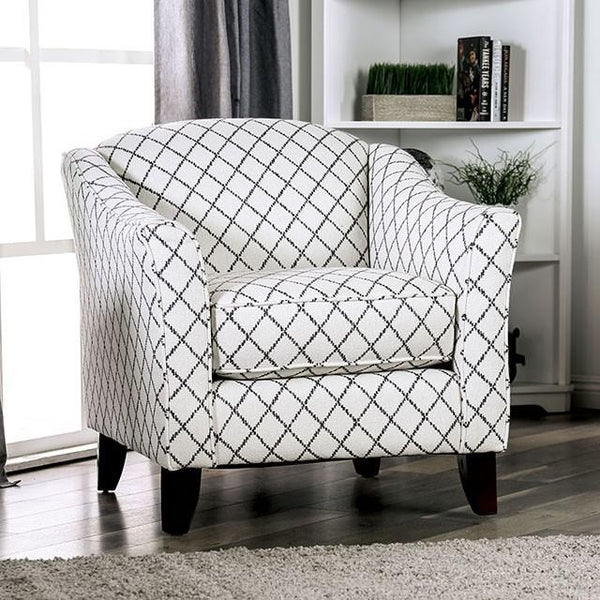 Furniture of America Verne Stationary Fabric Chair SM8330-CH-SQ IMAGE 1