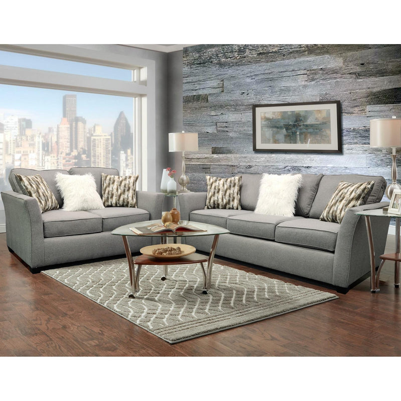 PFC Furniture Industries Stationary Fabric Sofa 1003 Sofa - Keegan Flax IMAGE 2