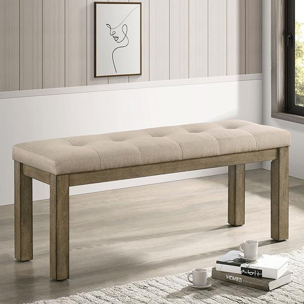 Furniture of America Templemore Bench CM3514BR-BN IMAGE 1