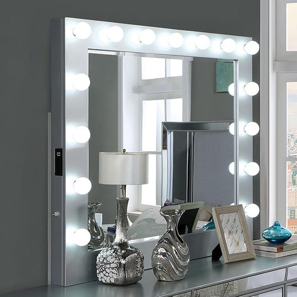 Furniture of America Belladonna Dresser Mirror CM7417SV-M IMAGE 1