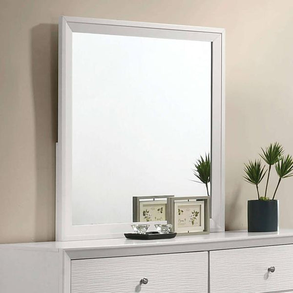 Furniture of America Dortmund Dresser Mirror CM7465WH-M IMAGE 1