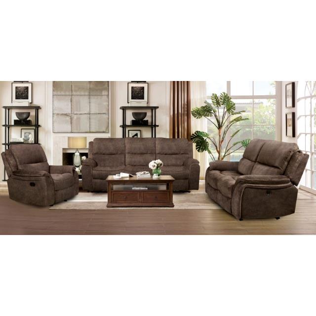 Furniture of America Henricus Glider Fabric Recliner CM9911DB-CH IMAGE 2