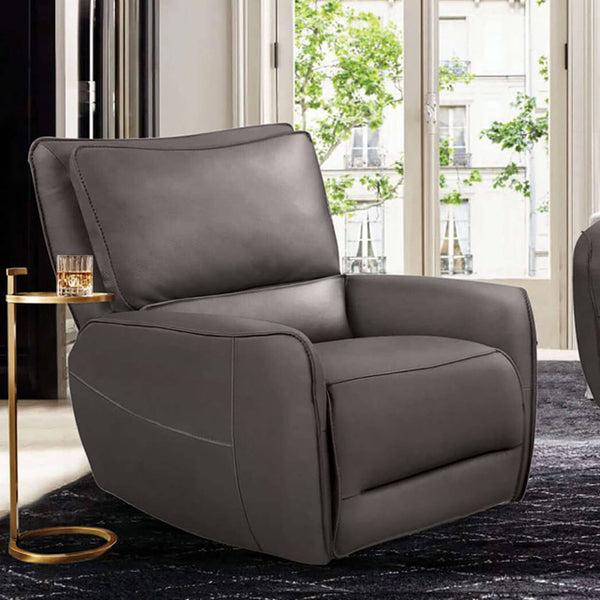 Furniture of America Phineas Power Recliner CM9921GY-CH-PM IMAGE 1