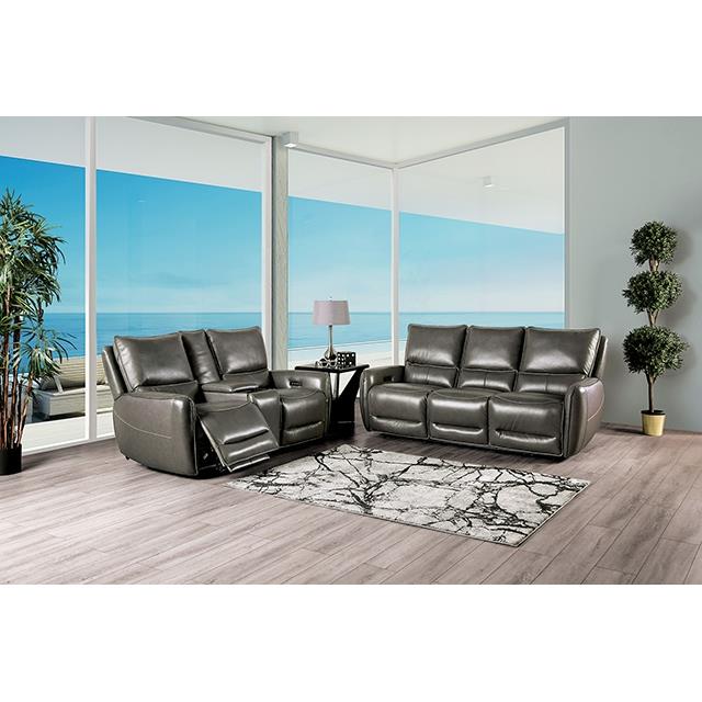Furniture of America Phineas Power Recliner CM9921GY-CH-PM IMAGE 2