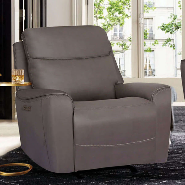 Furniture of America Artemia Power Recliner CM9922GY-CH-PM IMAGE 1