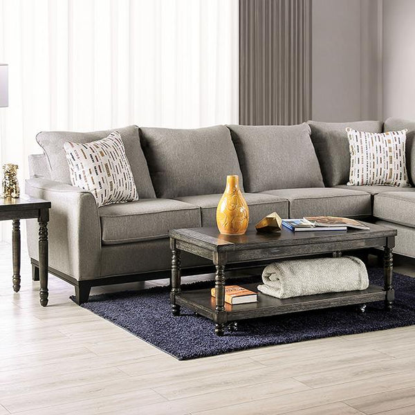 Furniture of America Lantwit Fabric Sectional SM1118-SECT IMAGE 1