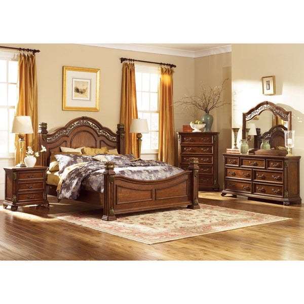  Liberty Furniture Industries Inc. Messina Estates 737-BR-KPSDMC 6 pc King Poster Bedroom Set IMAGE 1