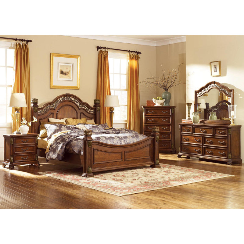  Liberty Furniture Industries Inc. Messina Estates 737-BR-KPSDMN 6 pc King Poster Bedroom Set IMAGE 1