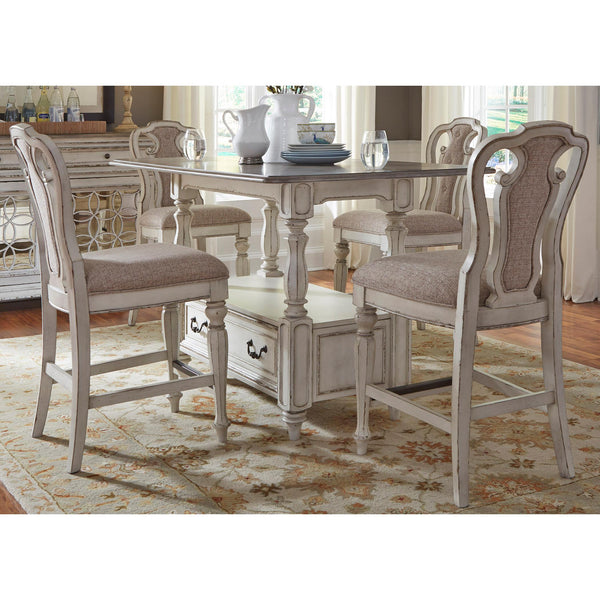  Liberty Furniture Industries Inc. Magnolia Manor 244-DR-5GTS 5 pc Gathering Height Dining Set IMAGE 1